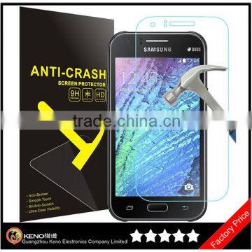 Keno Brand High Quality 2.5D Tempered Glass for Samsung Galaxy J1 Ace/ HD Screen Protector for Samsung J1 Ace Tempered Glass