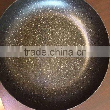 High Quality Aluminum Non-stick Black Marble Fry Pan Skillet Pressed Cookware Kitchenware Set photo-3