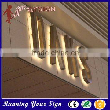 decorative Metal LED backlit acrylic led channel letter signs