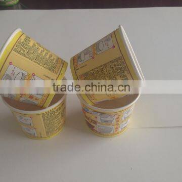 Double wall double PE food grade disposalbe food package for instant noodle