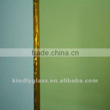 5mm Crystal yellow tinted glass