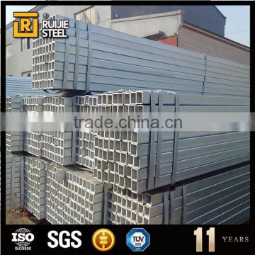 welding square tube, pre zinc coating tube, square steel tube pre galvanized