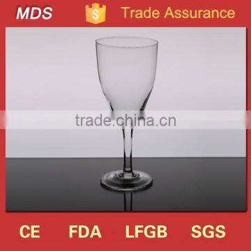 China glassware factory price thick stem red wine glass