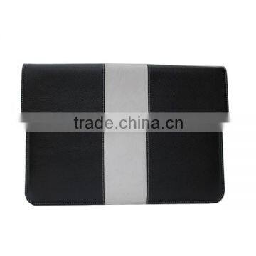 Full grain leather long protective laptop sleeve