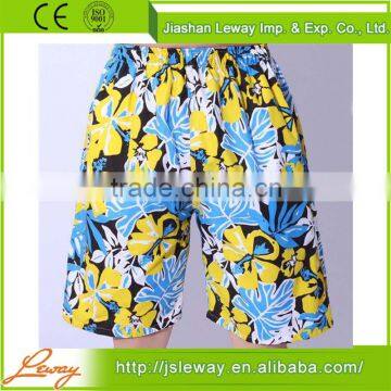 China supplier 2016 summer custom print couple beach shorts