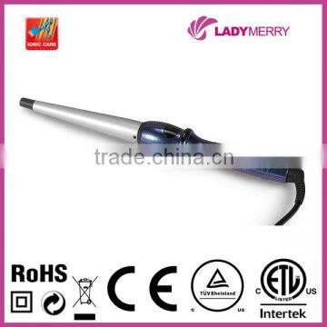 430F/220C Soft Grip Tourmaline Ceramic infrared curling iron wand with CE ROHS CTUVUS certification