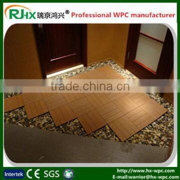 wpc crack-resistant decking with easy installation DIY style cheap deck tiles