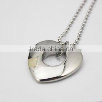 316L Stainless Steel Heart Shape Pendant Fashion Necklace