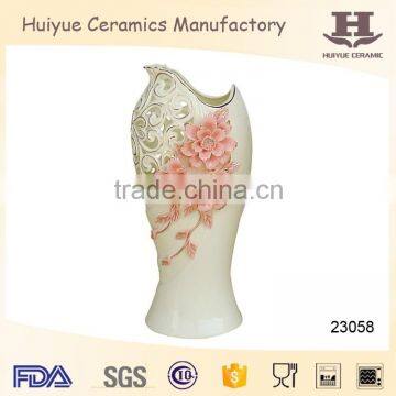 Hand-made decorative flower vase, ceramic vase for decoration