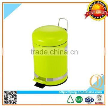 stainless steel foot pedal dustbin rubber painted household dustbin with pedal