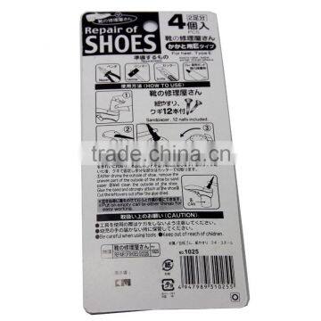2Packets (8 Caps) Shoe Boot Heel Sole Rubber Cap Repair Protect Protection Kit photo-3