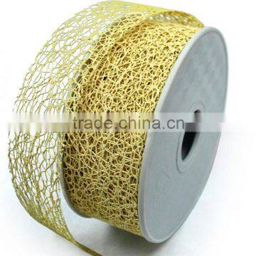 Mesh/Net Ribbon For Flower Packing ribbon , Wedding Decoration Polyester Net/Mesh Ribbon wedding decoration