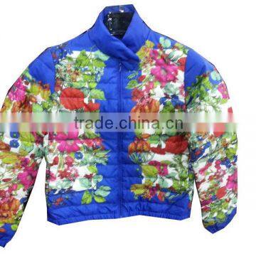 Women winter pattern down jacket topper jacket