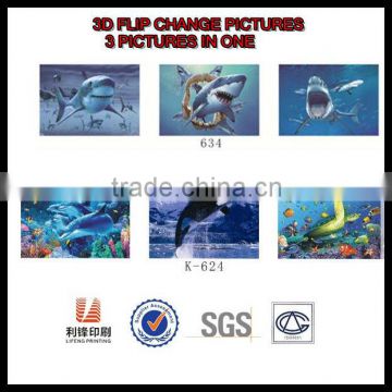 3D Flip sea animal pictures No. 1 Morden Art in China