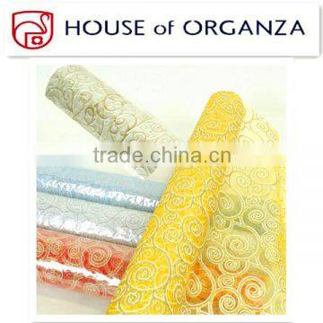 Bronzing Organza for Wedding Decoration