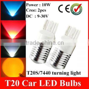 7440 Car Light Auto Mini Bulbs With 10w Crees Chips USA Import or Taiwan Chips photo-2