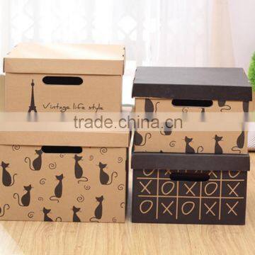 HOT!!!High-end Custom Paper File Pure White Storage Box