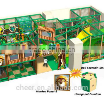 Cheer Amusement Jungle Themed Children Amusement Park used Indoor Playground Equipment for sales