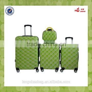 4 Wheel Spinner ABS Luggage With Handbag PC Trolley Bag Baigou Factory