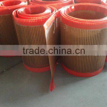 hot sale PTFE coated Fiberglass open-Mesh Conveyor Belt