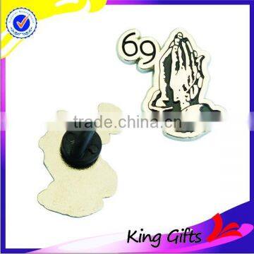 Custom hand shape lapel pin