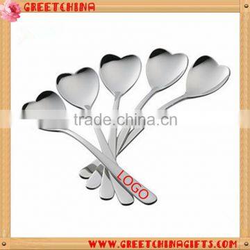 Custom size stainless steel heart shaped coffee spoon                        
                                                                                Supplier's Choice