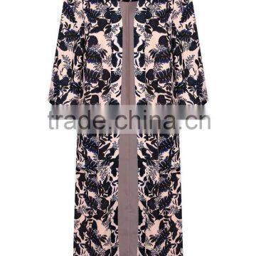 Printed women long kimono