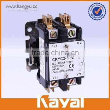 24v air compressor contactors,2P (20A-40A)definite purpose contactor
