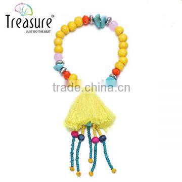 Fashion jewelry vintage ethnic lovely children Candy color cute flower colorful beaded bracelet