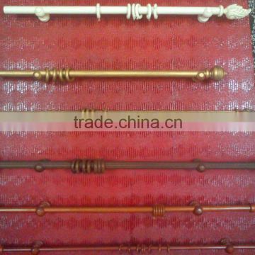 Curtain accessories wooden decorative curtain rod end caps