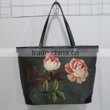 Gone With the Wind , Rose Embroidery Lady Fashion Bag photo-3