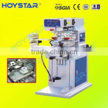 2 color ink cup hermetic pad printing machine with auto cleaning pad device