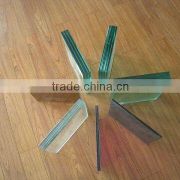 6.38mm clear heat strengthed laminated glass