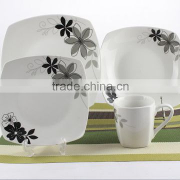 Ceramic fine porcelain dinnerware Mexican style dinner set