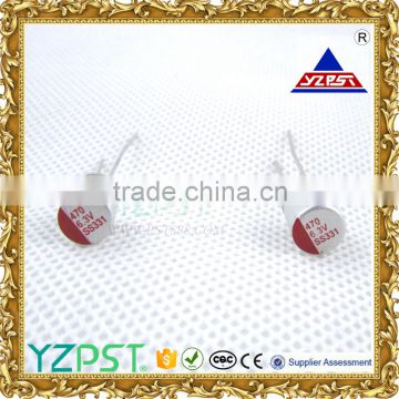 polymer aluminum electrolytic 2.5 capacitors 390uf 6.3v