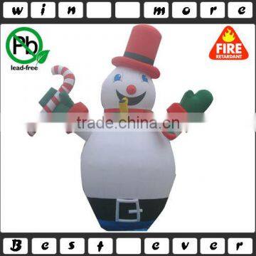 outdoor Christmas decoration giant inflatable snowman 5m with blower for advertising