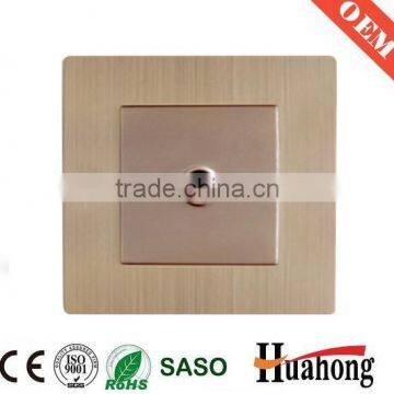 Aluminium 13A Wall Socket With Switch and Neon for Hotel and Villa photo-6