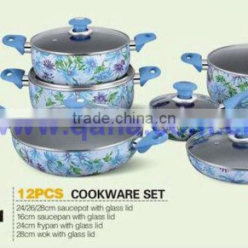 stainless steel korea ceramic cookware support fire and induction compatible pot