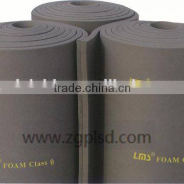 Sound absorbing foam rubber board