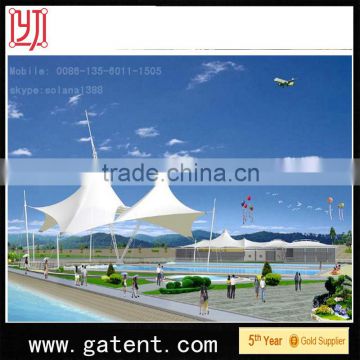 China factory PVDF Cover Q235 Steel winter fishing tent Guarantee year 10years permanent structure