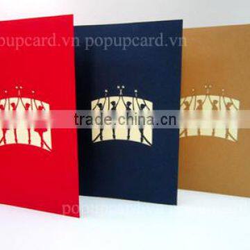 Angle( and Star ) Merry Christmas Greeting 3d Pop up Card photo-2