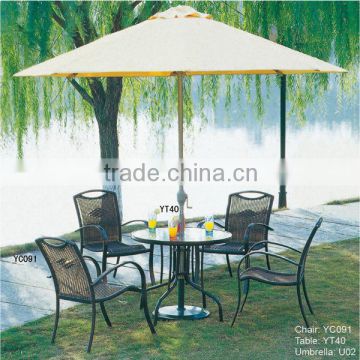 antique outdoor rattan coffee shop furniture set(YC091 YT40 U02)