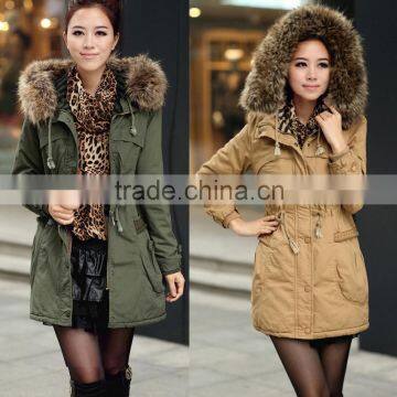 Hot Fashion ladies Winter Thicken Hooded white duck Down Jacket Coat