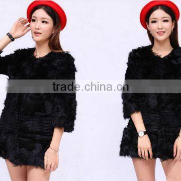 2015 Star Hot Style Fashion Design Mongolian Lamb Fur Coat Factory