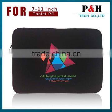 custom neoprene laptop bag with beautiful printing for wholesale