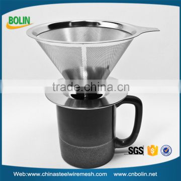 High Precision Pour Over Stainless Steel Reusable Coffee Filter with High Quality