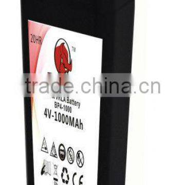 4V lead light battery torch battery 4V1ah 988