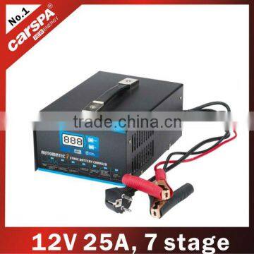 ENC series 12V, 25A Automatic 7 Stage Battery Charger for lead acid and gel battery (ENC1225D)