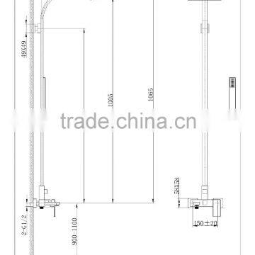 2015 New Design Brass Exposed Shower Mixer 21 3601 photo-2