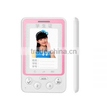 2.4G Children RFID Student Card Phone Gps Mobile Phone Voice Tracker With SOS photo-2